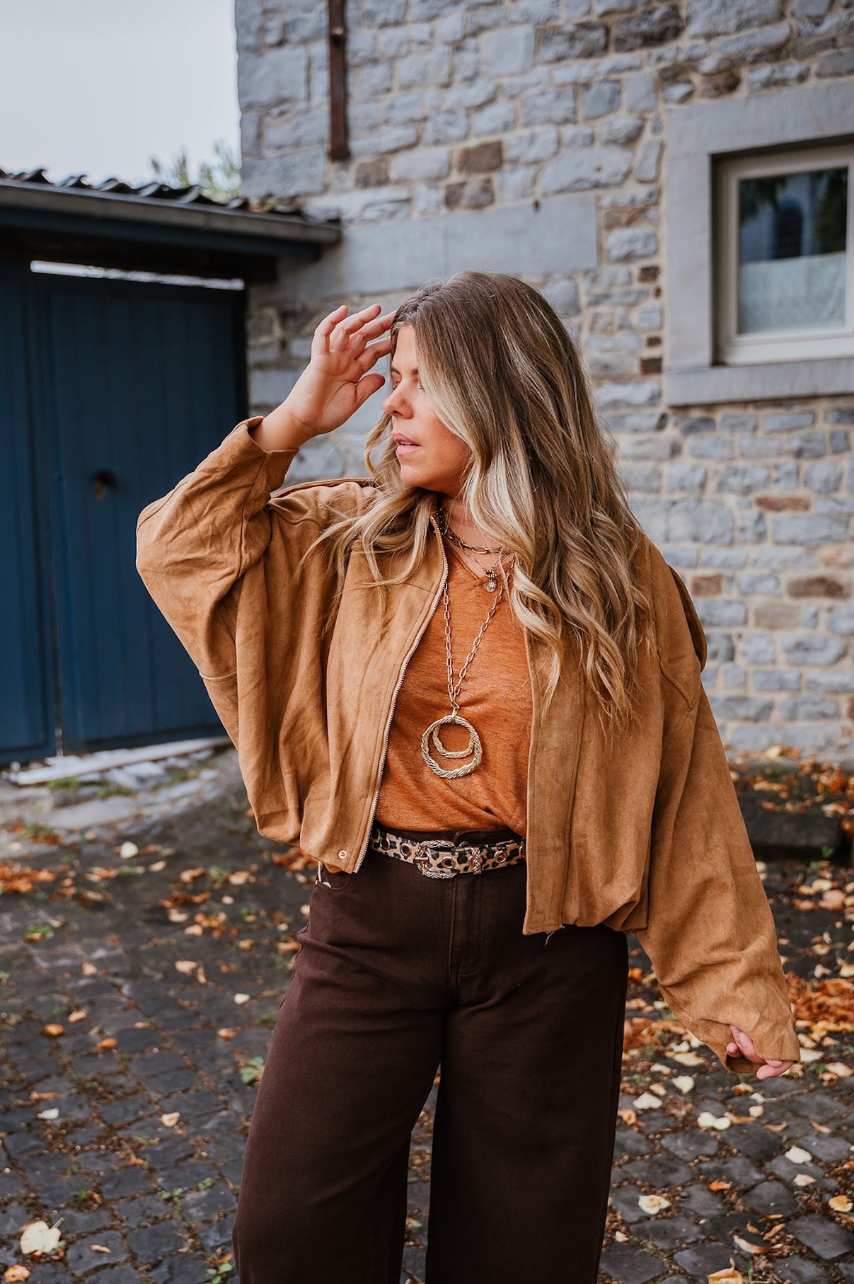 Kamelfarbene Jacke Lou