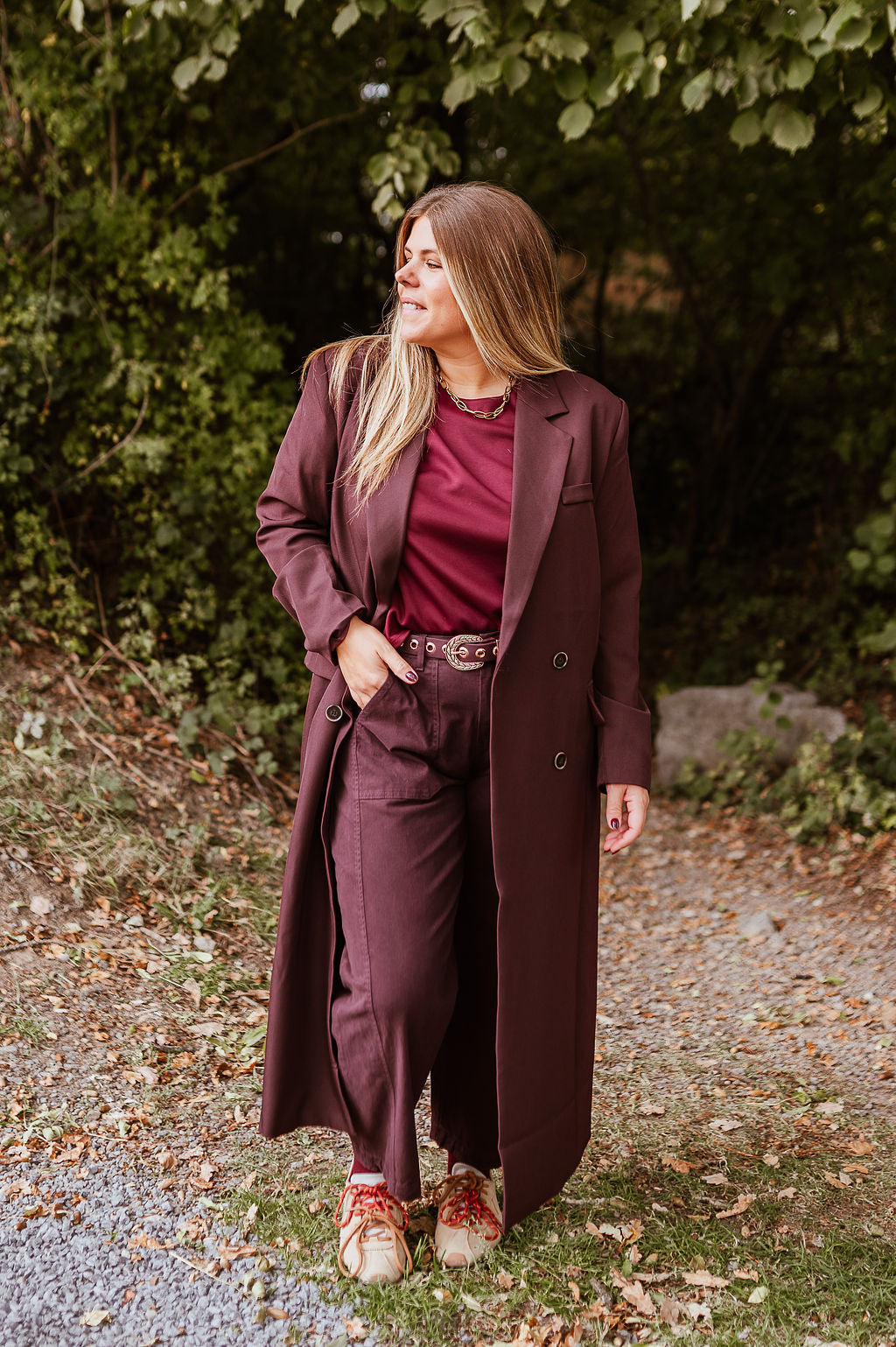 Abrigo Orlie Burdeos