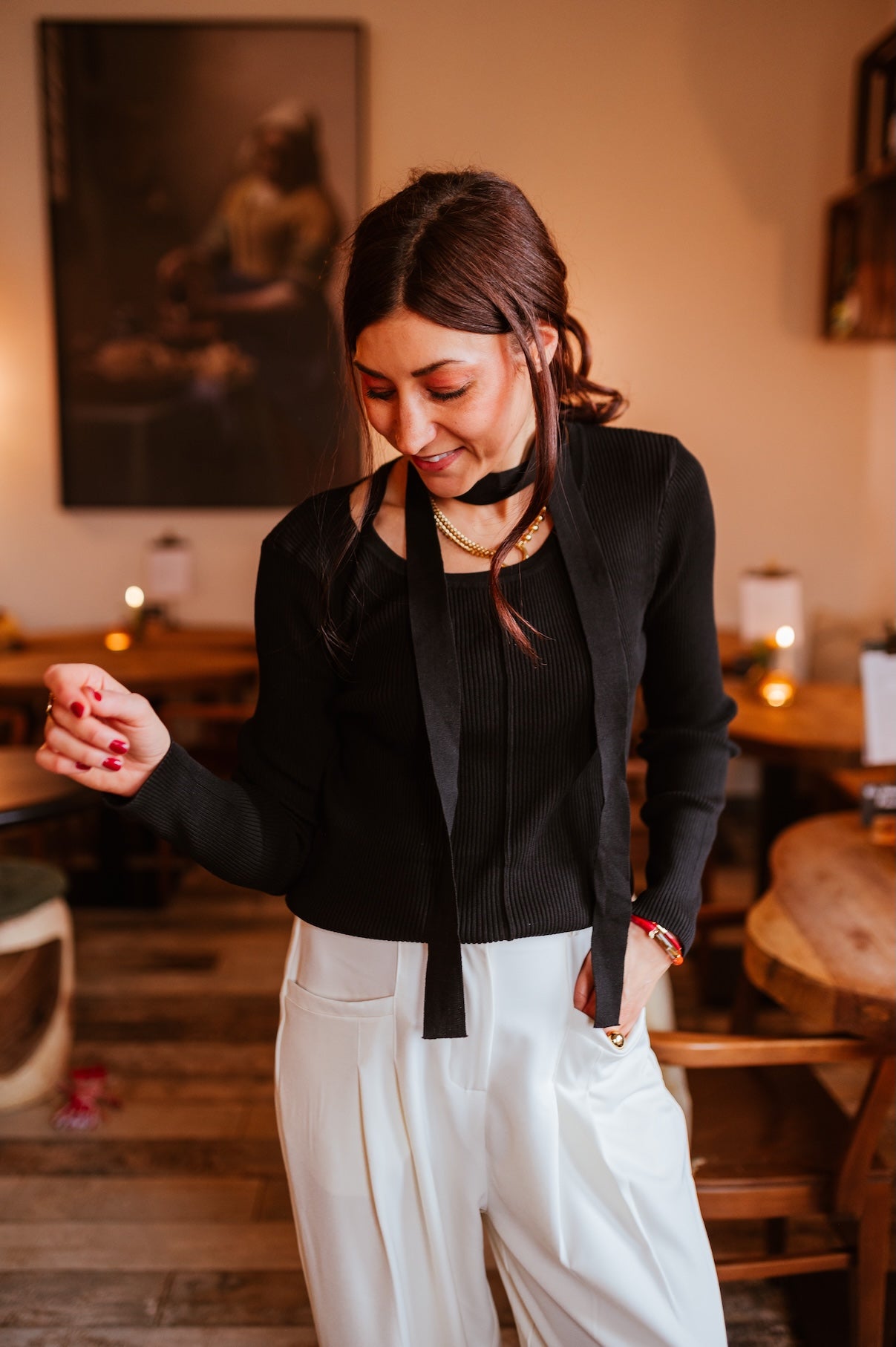 Agnès zwarte blouse