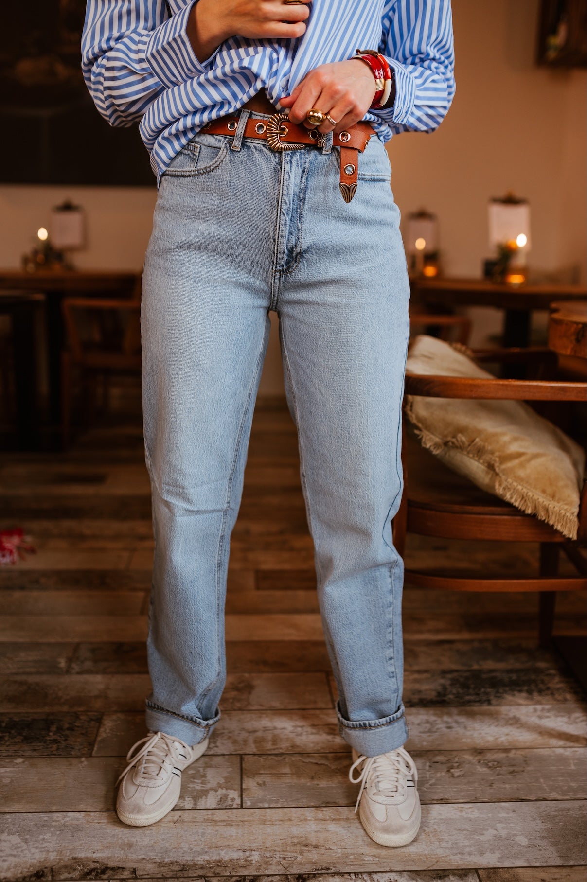 Lichtblauwe Clémence jeans