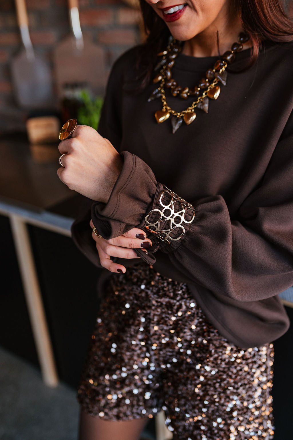Brown Light Blouse