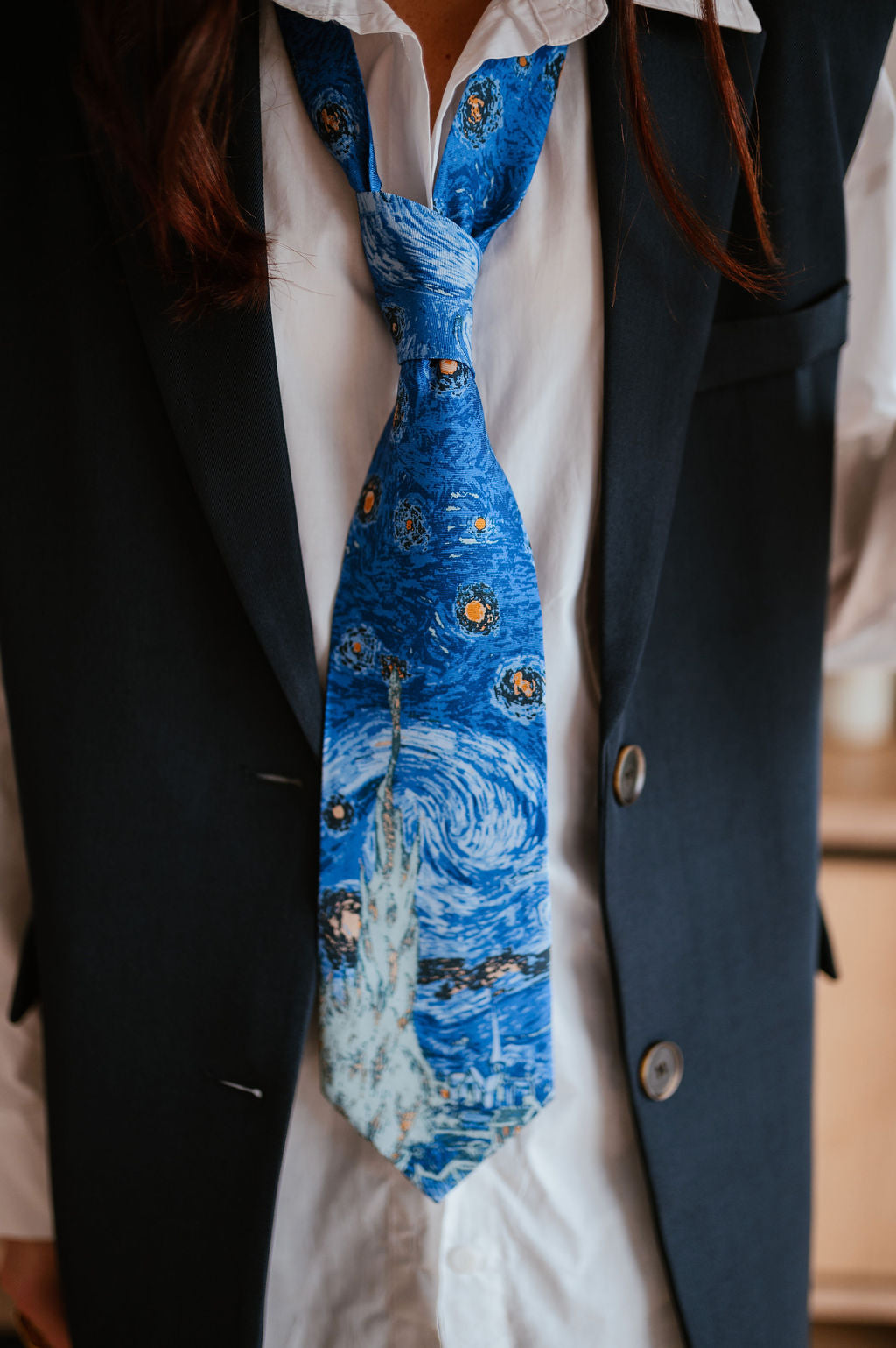 Jamy blue necktie