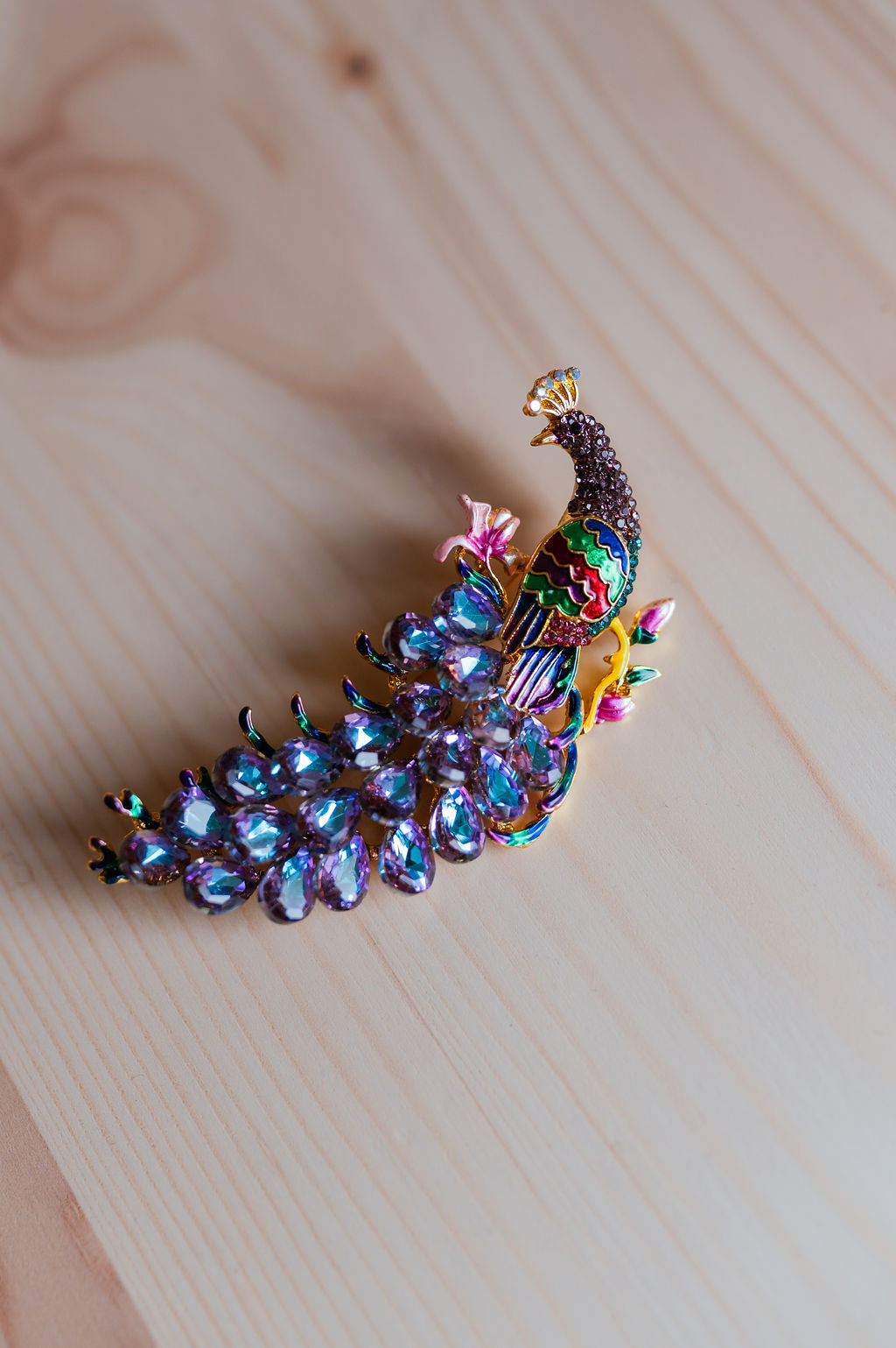 Peacock Brooch
