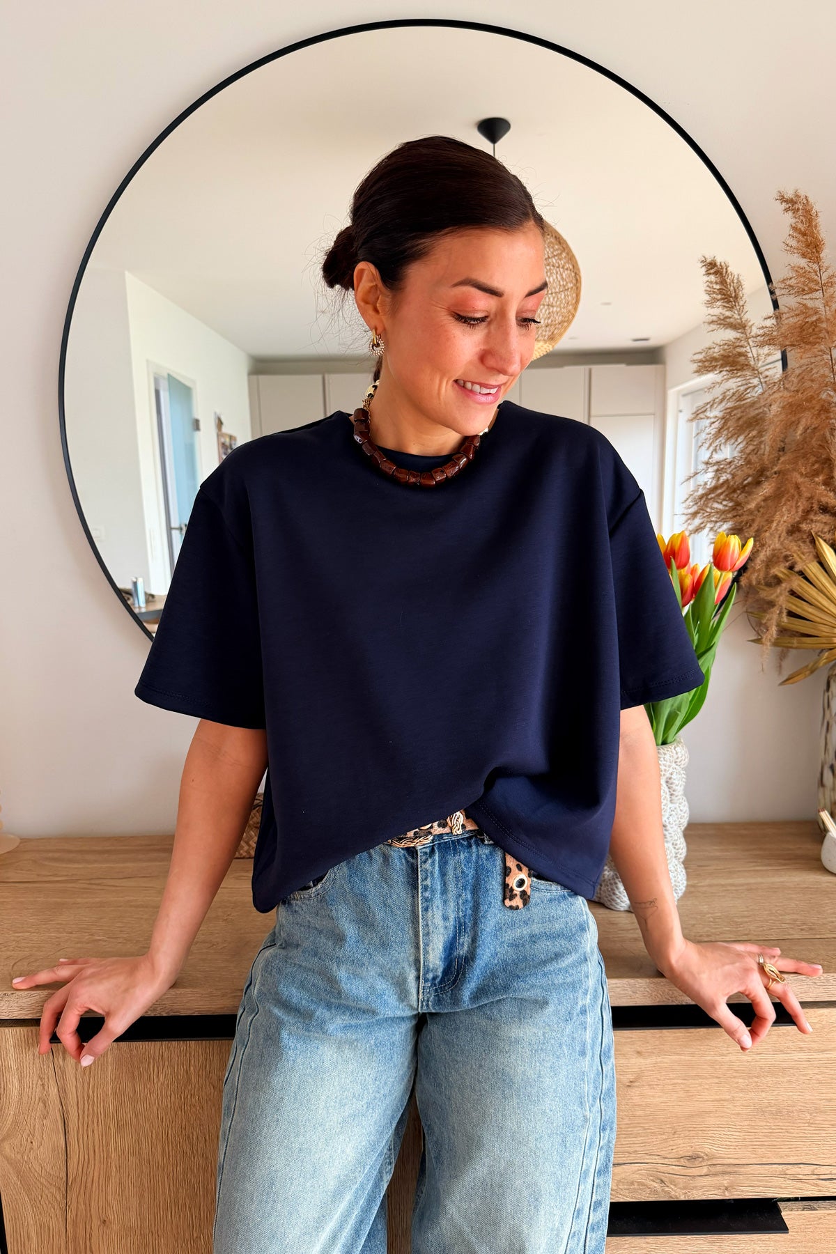 Tee Edith Bleu marine