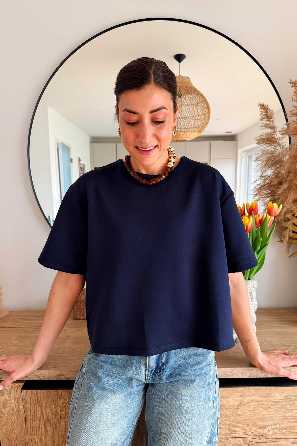 Tee Edith Bleu marine