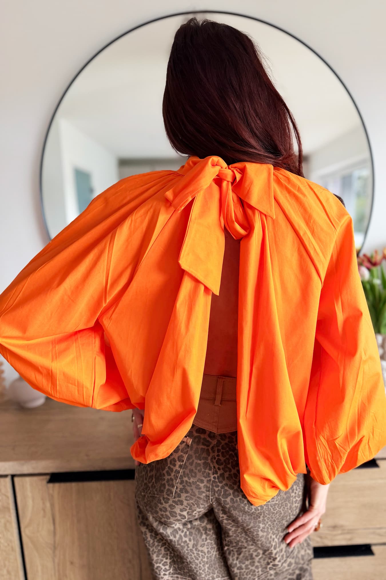 Blouse SORAYA orange (dos nu)