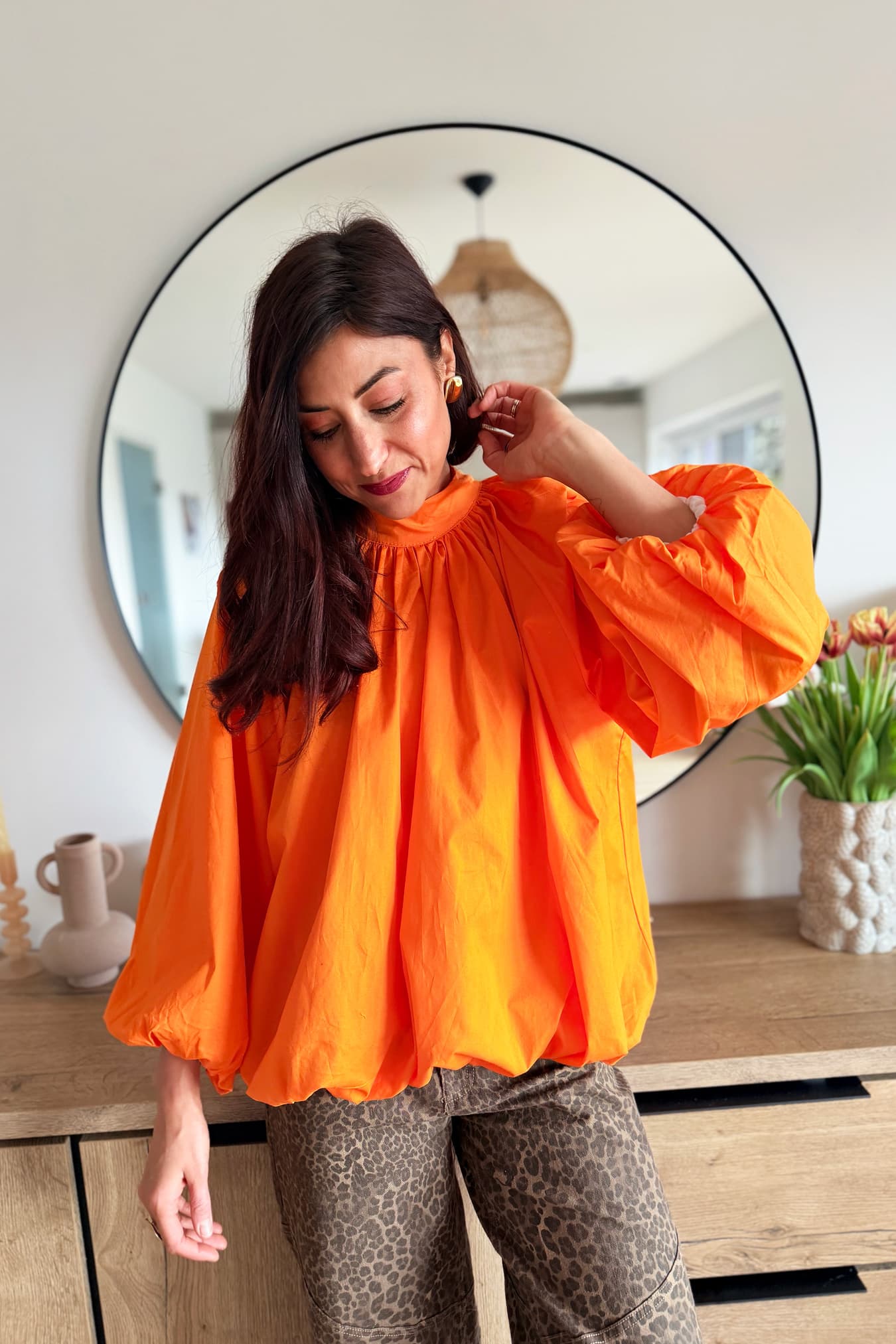 Blouse SORAYA orange (dos nu)