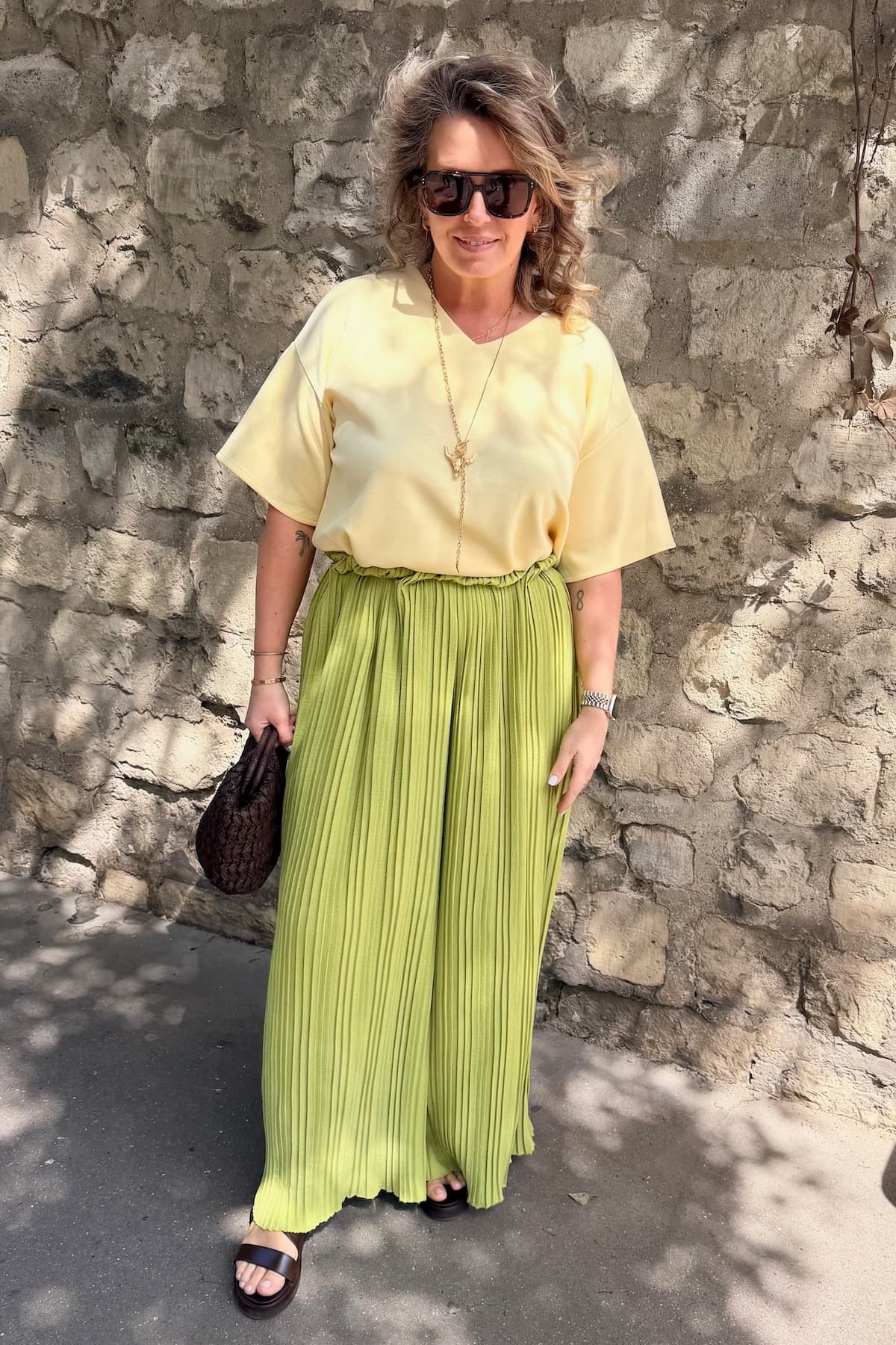 Tee EDITH CURVE jaune (précommande)