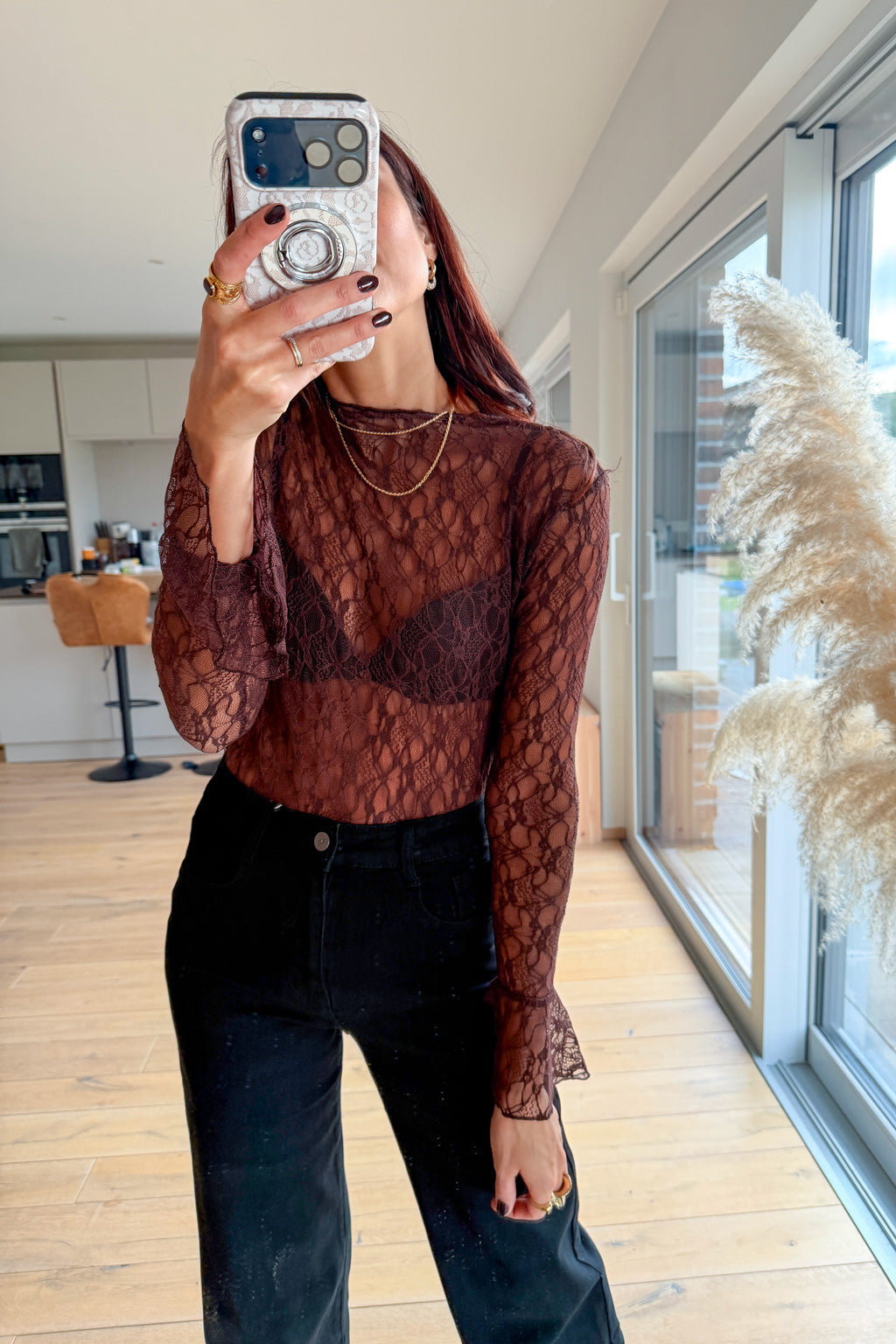 Blouse Téna bordeaux