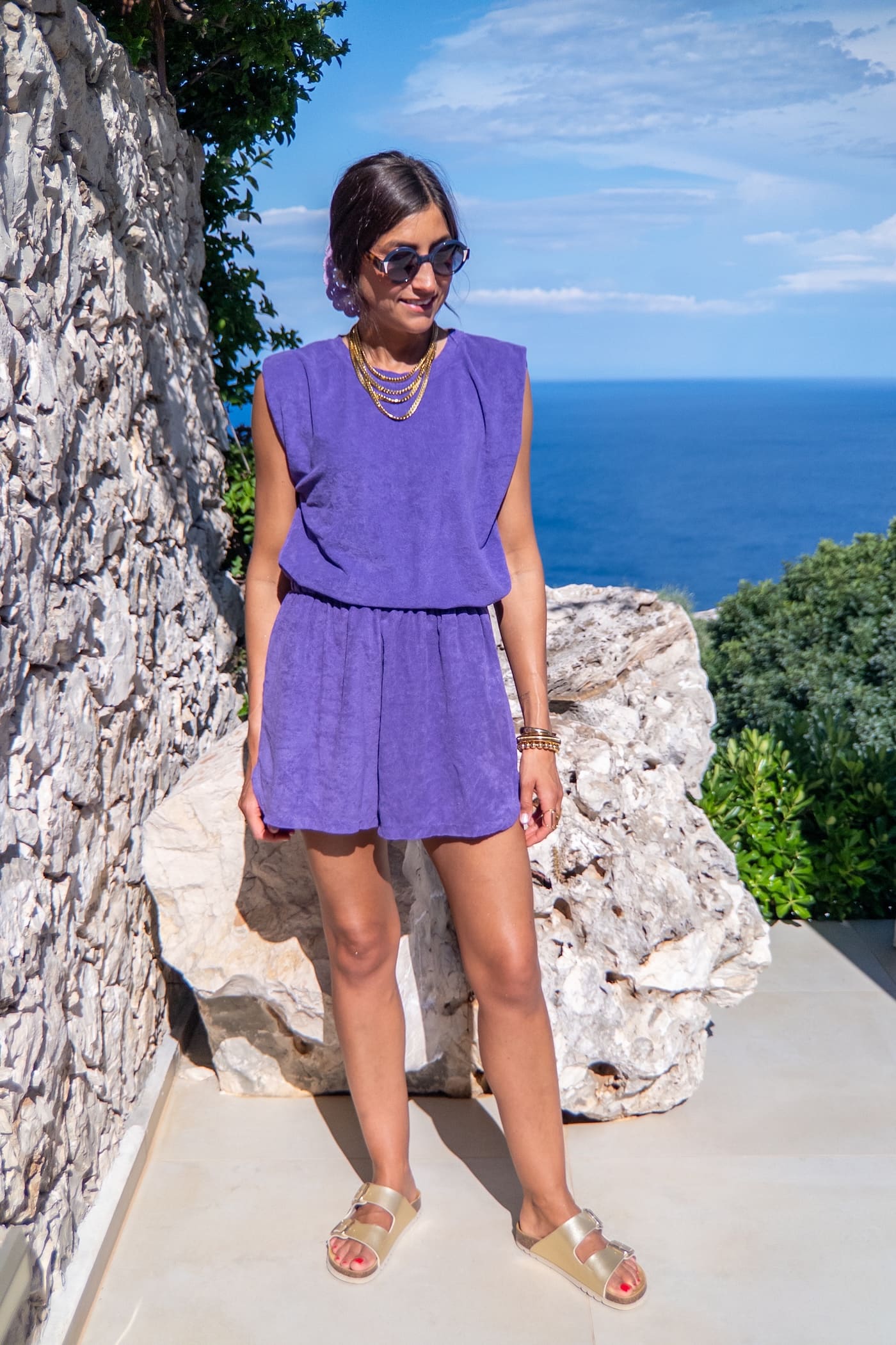 Blouse EPONGE mauve