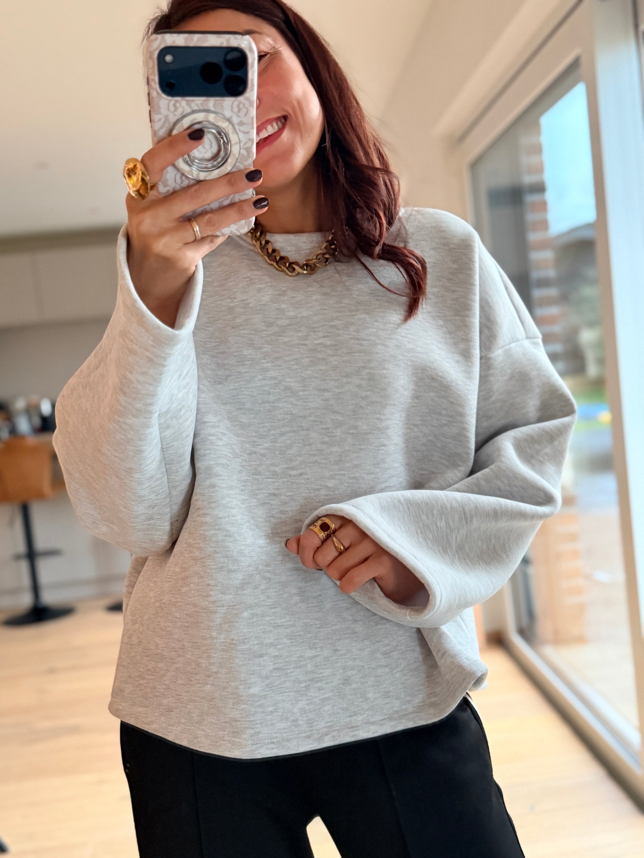 Gray Sweatshirt Mommy