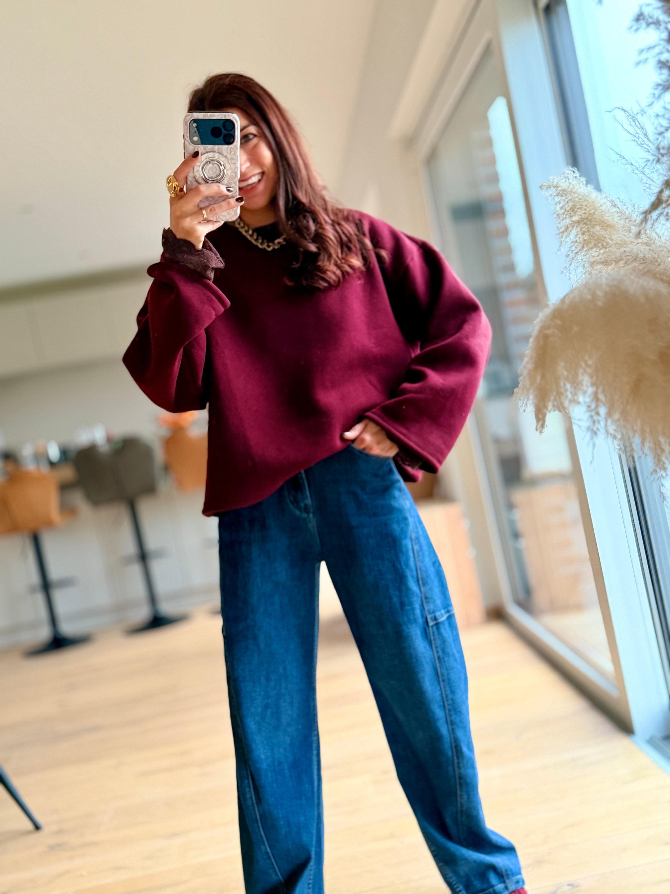 Sweatshirt Mommy burgundy