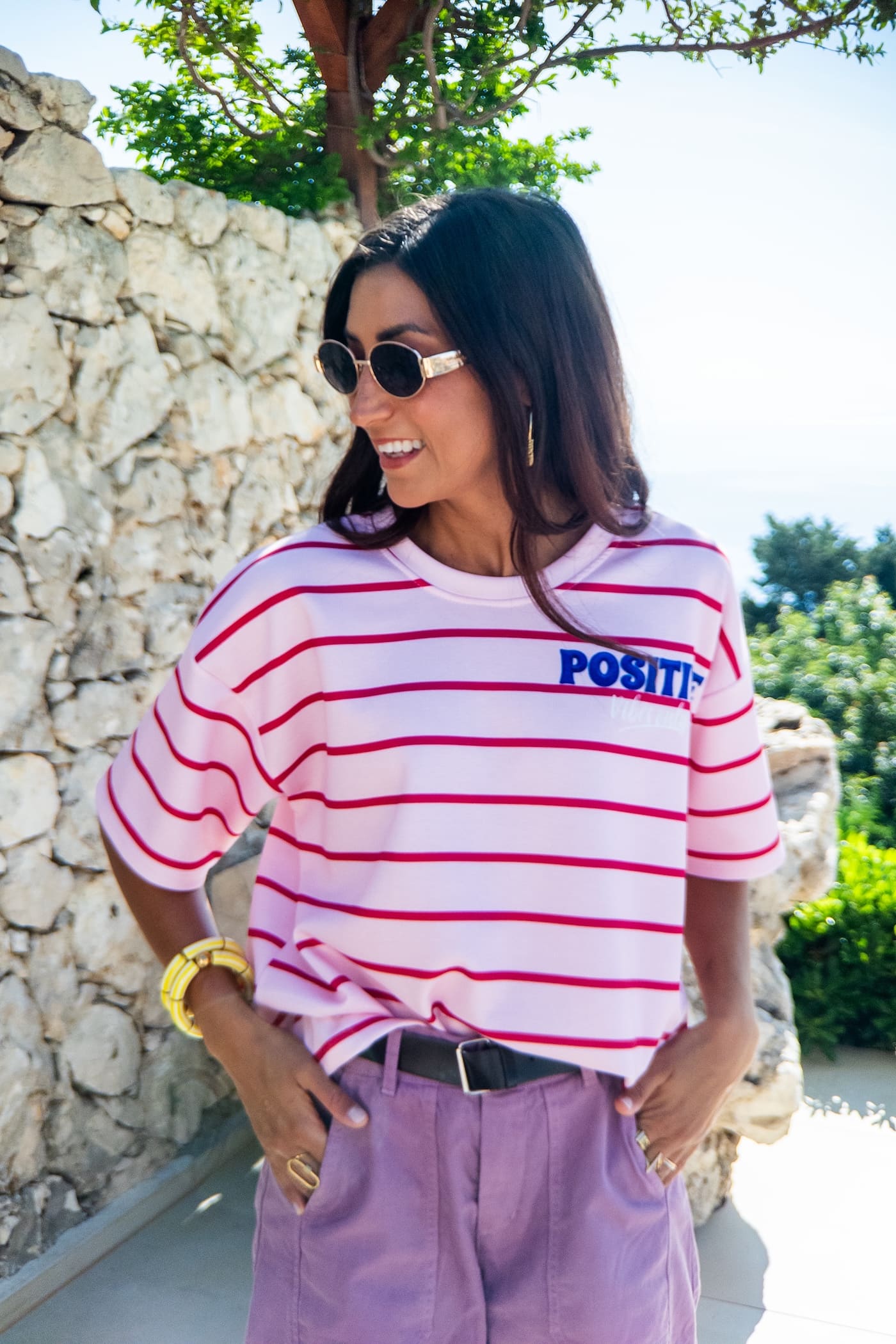 Tee POSITIVE rose