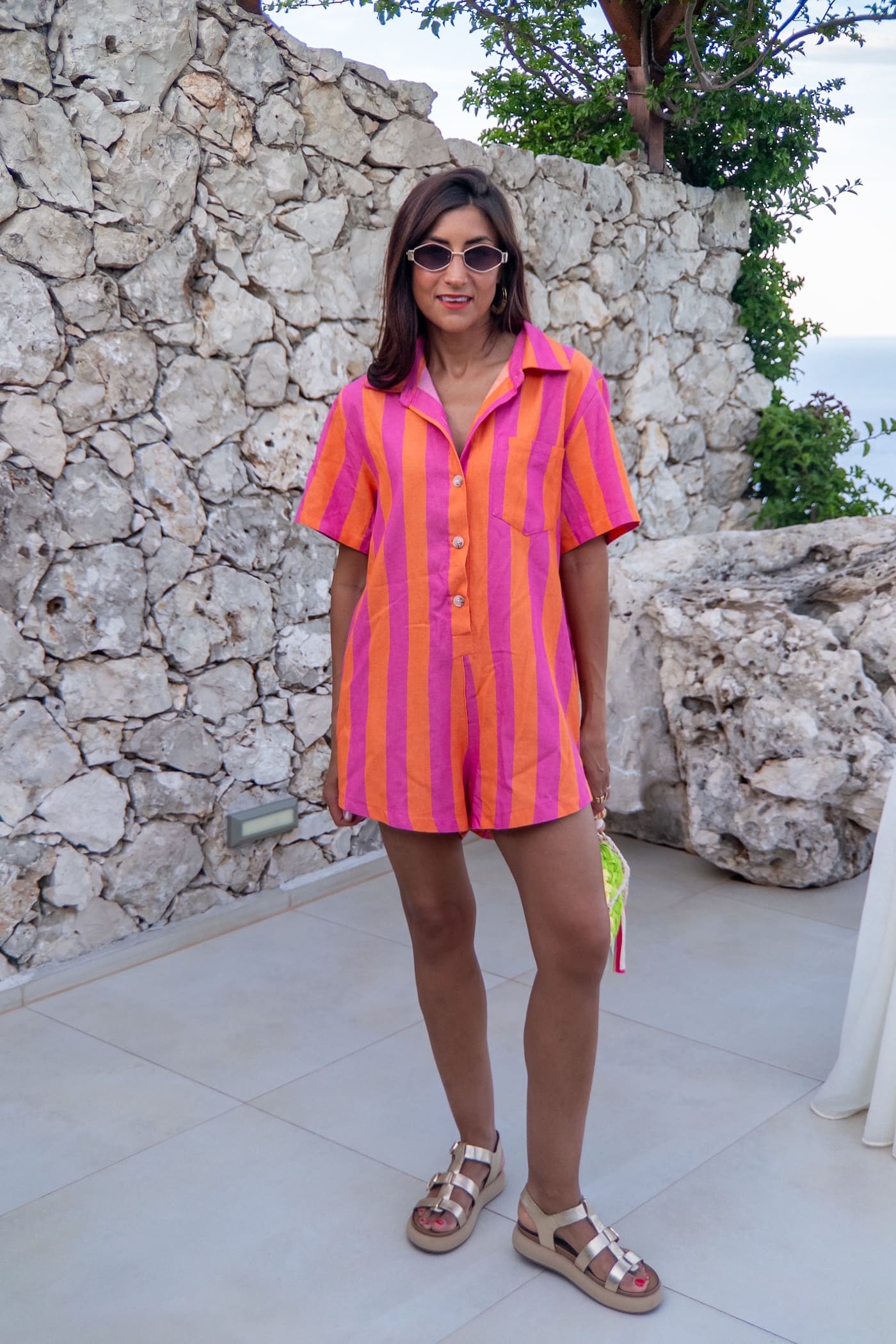 Combishort STELI orange/rose