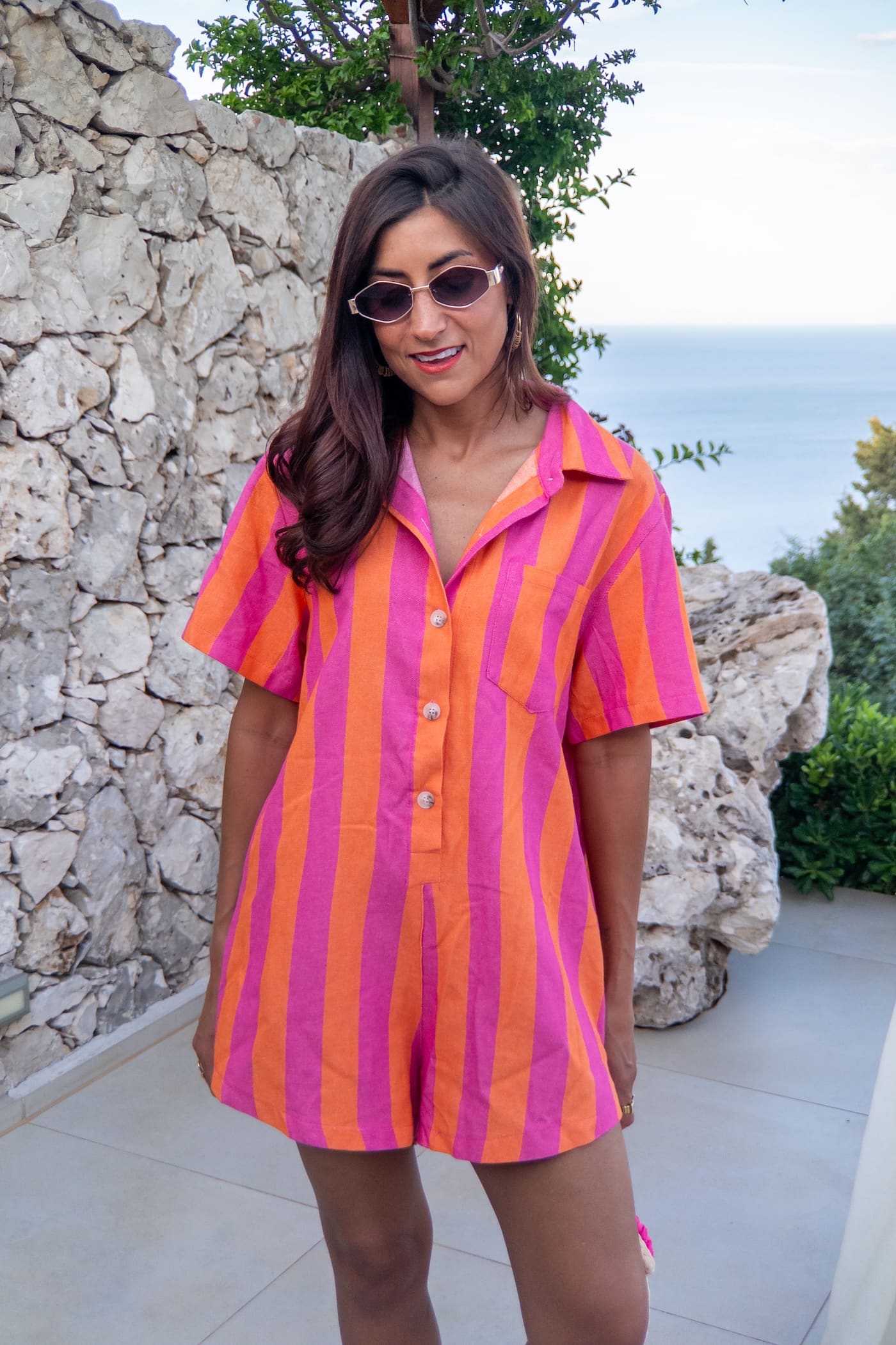 Combishort STELI orange/rose