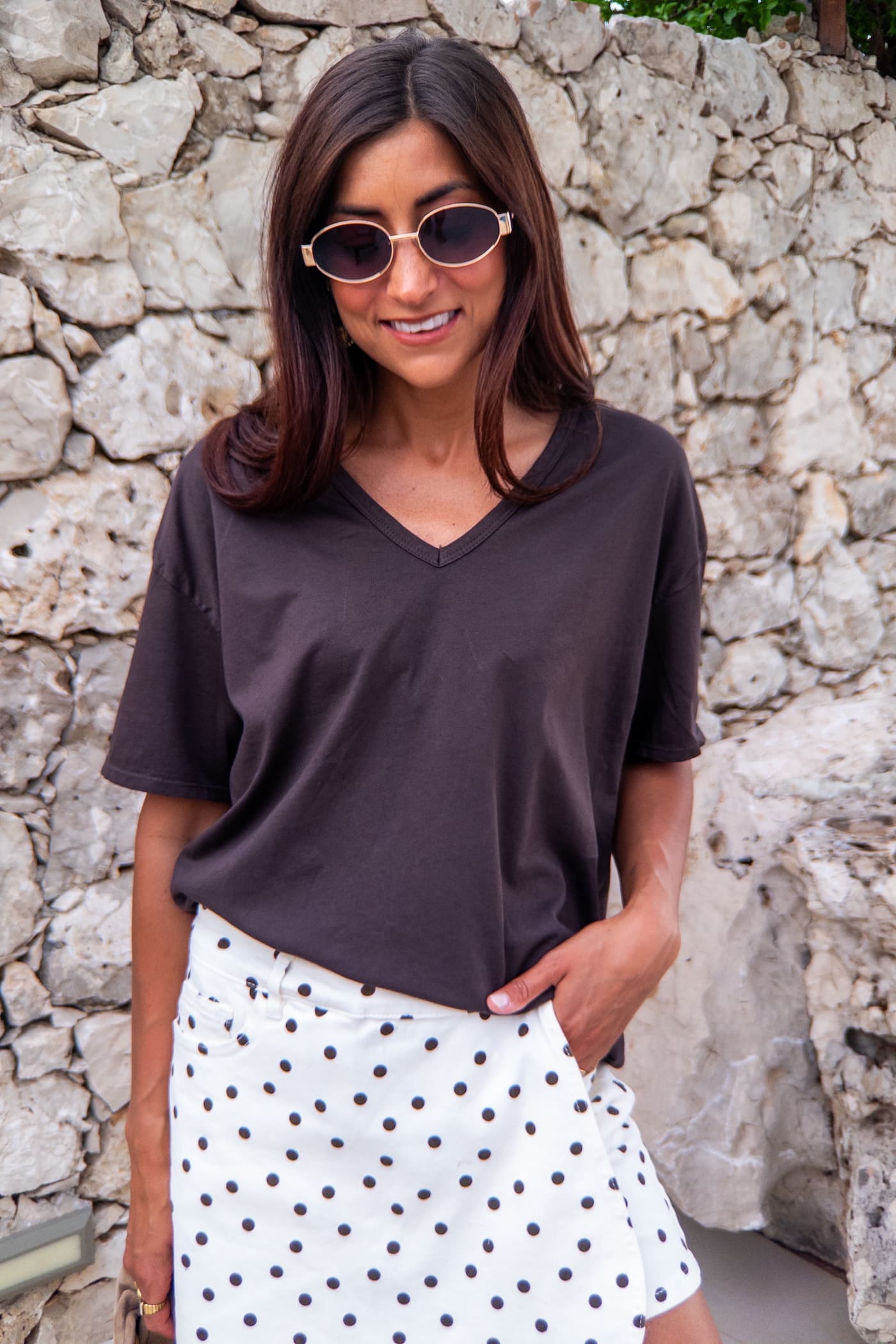 T-Shirt VANIA braun