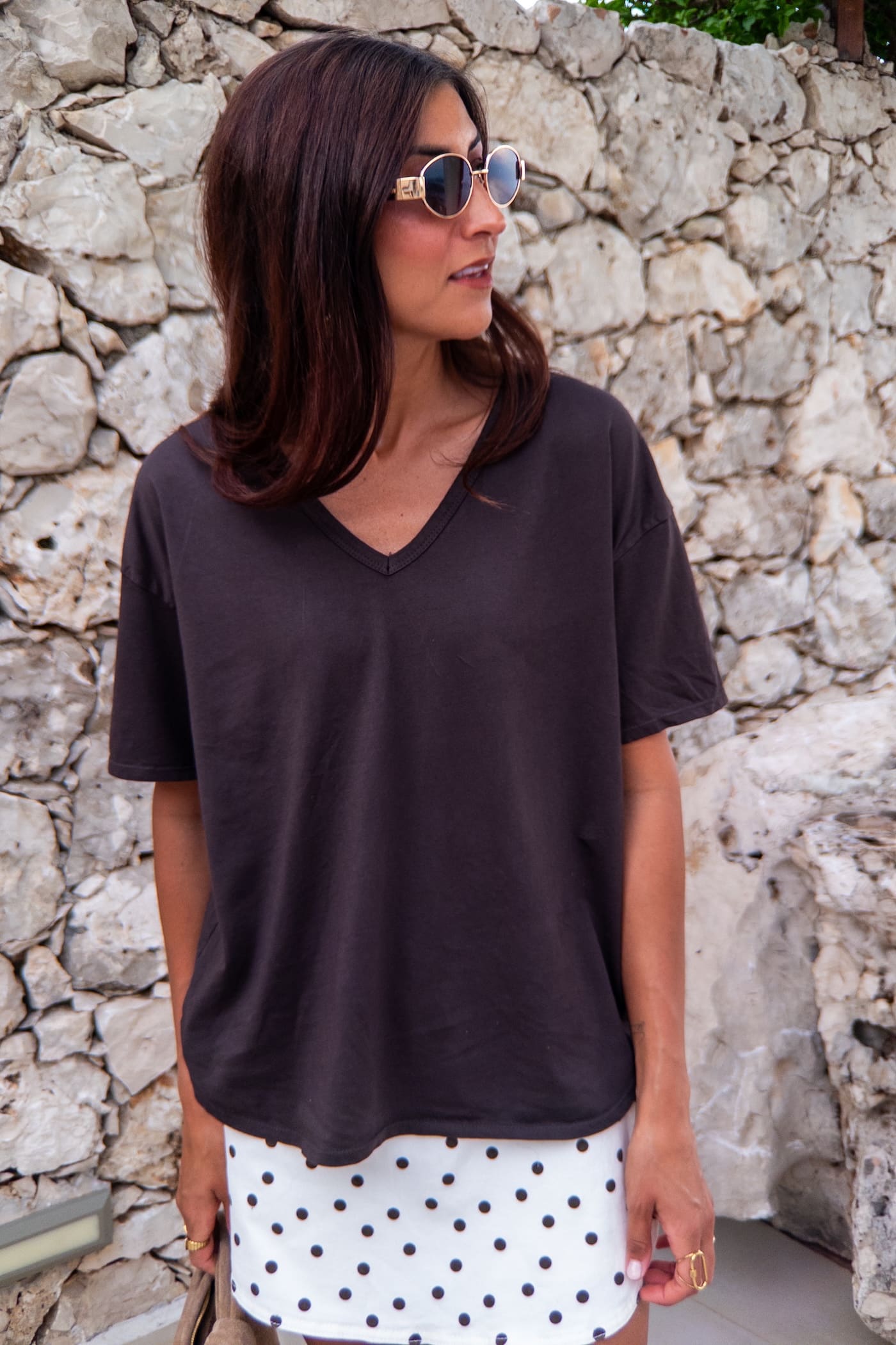 T-Shirt VANIA braun