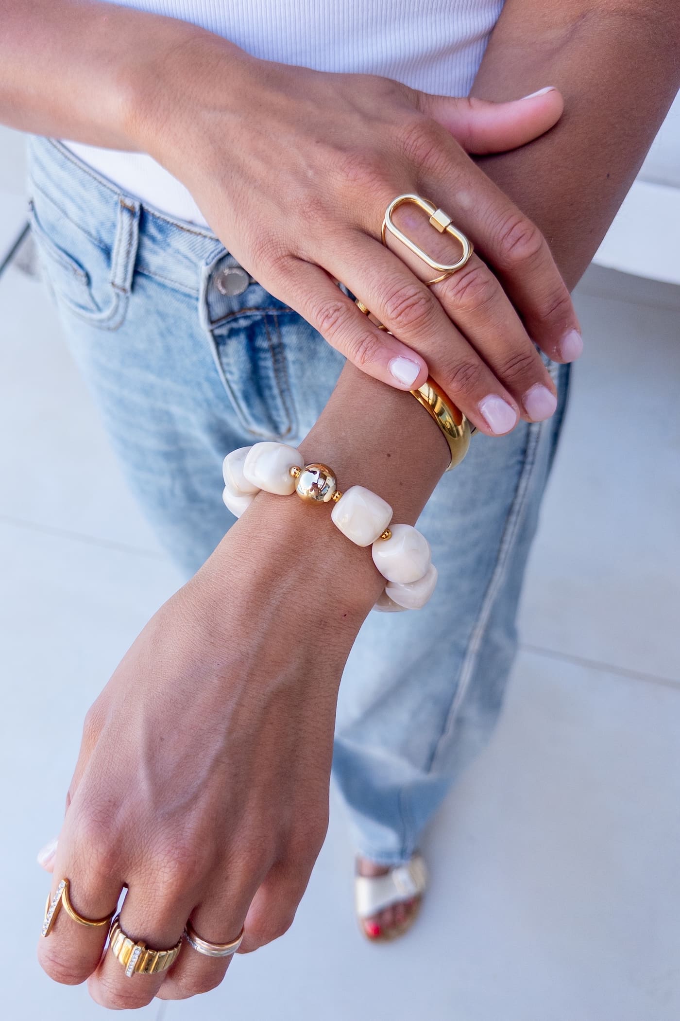 Armband REGINE ecru