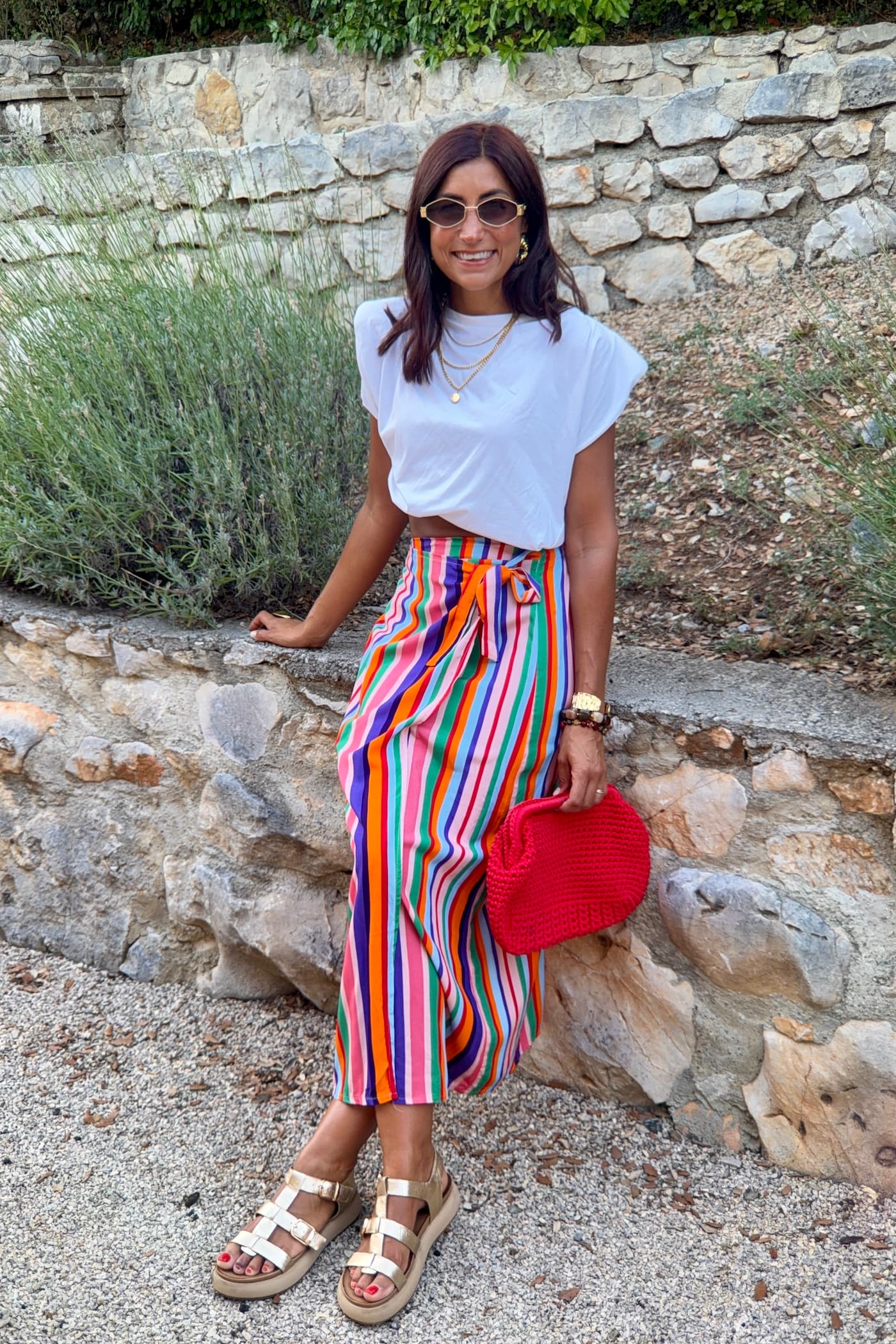 CLAUDIE multicolored skirt