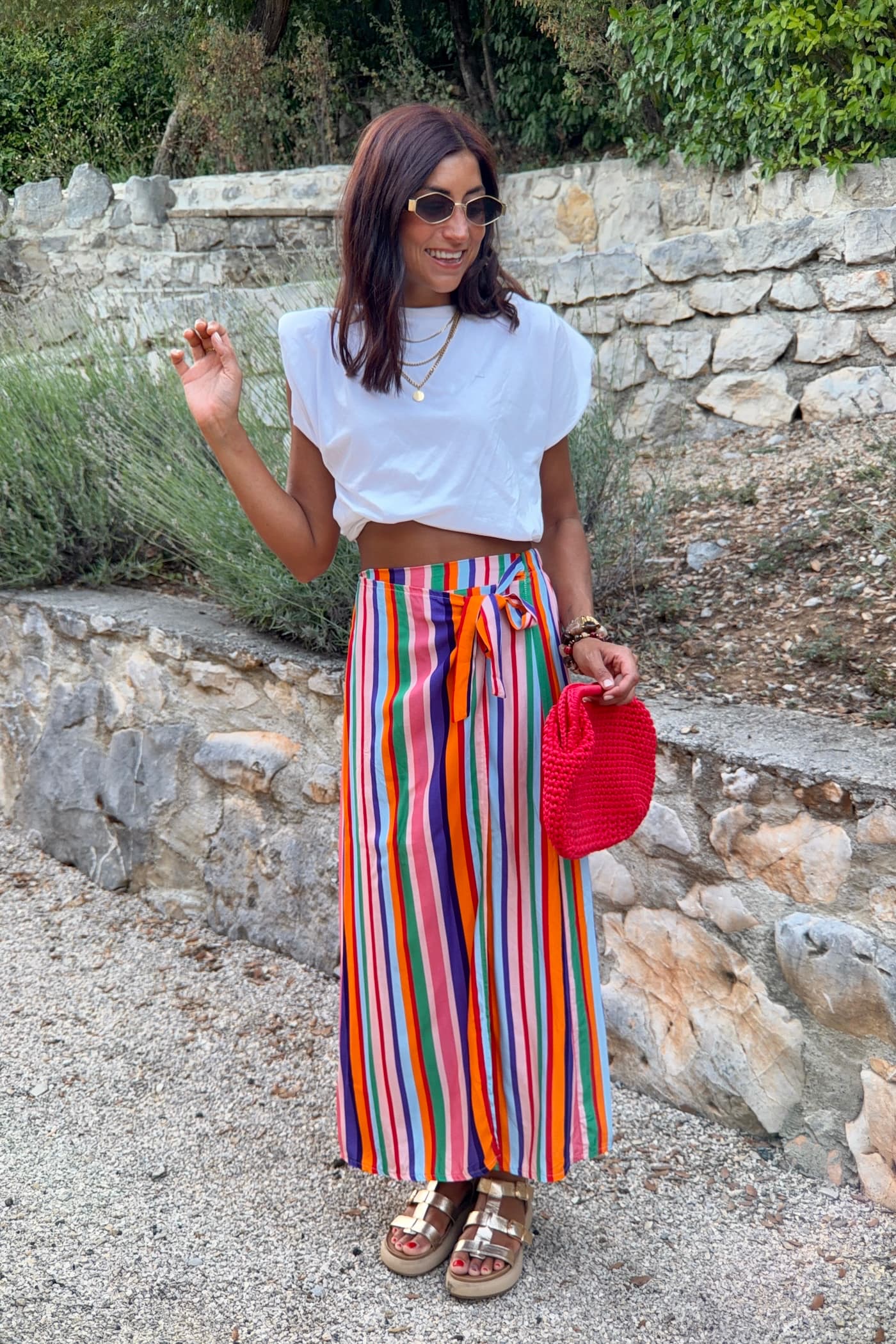 CLAUDIE multicolored skirt