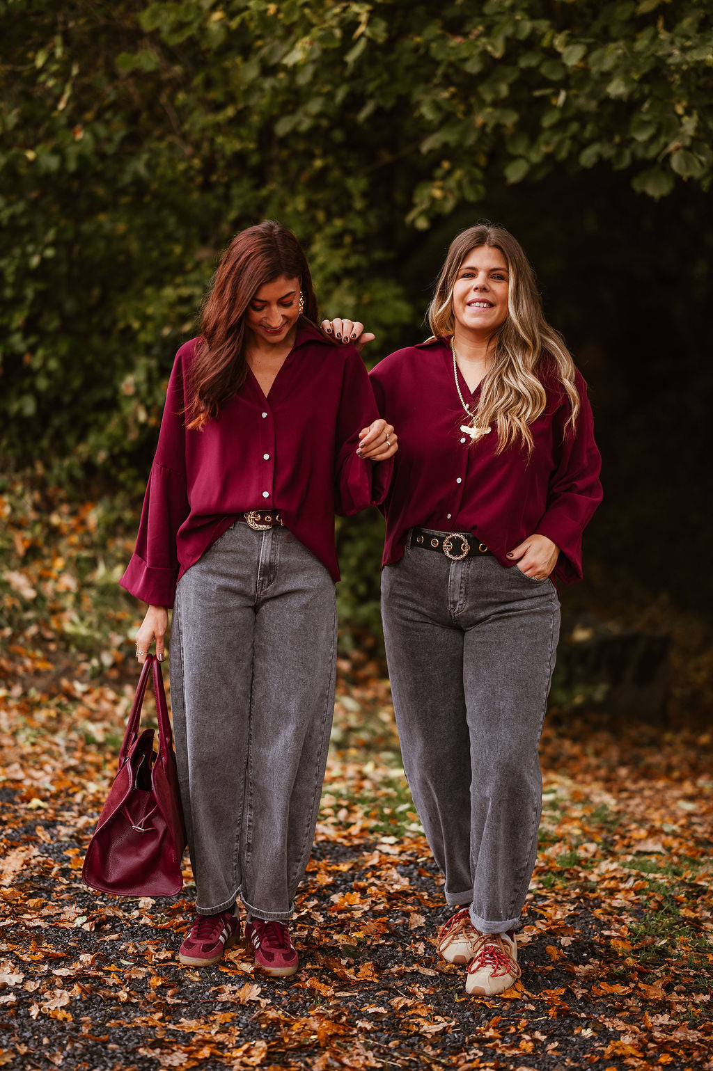 Overhemd Julie bordeaux