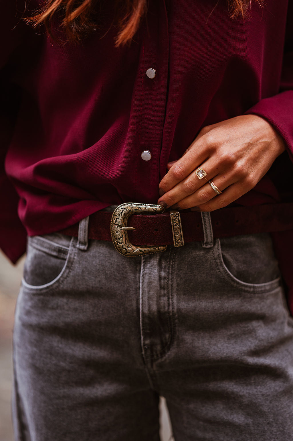 Burgundy Belt (100% Leather)