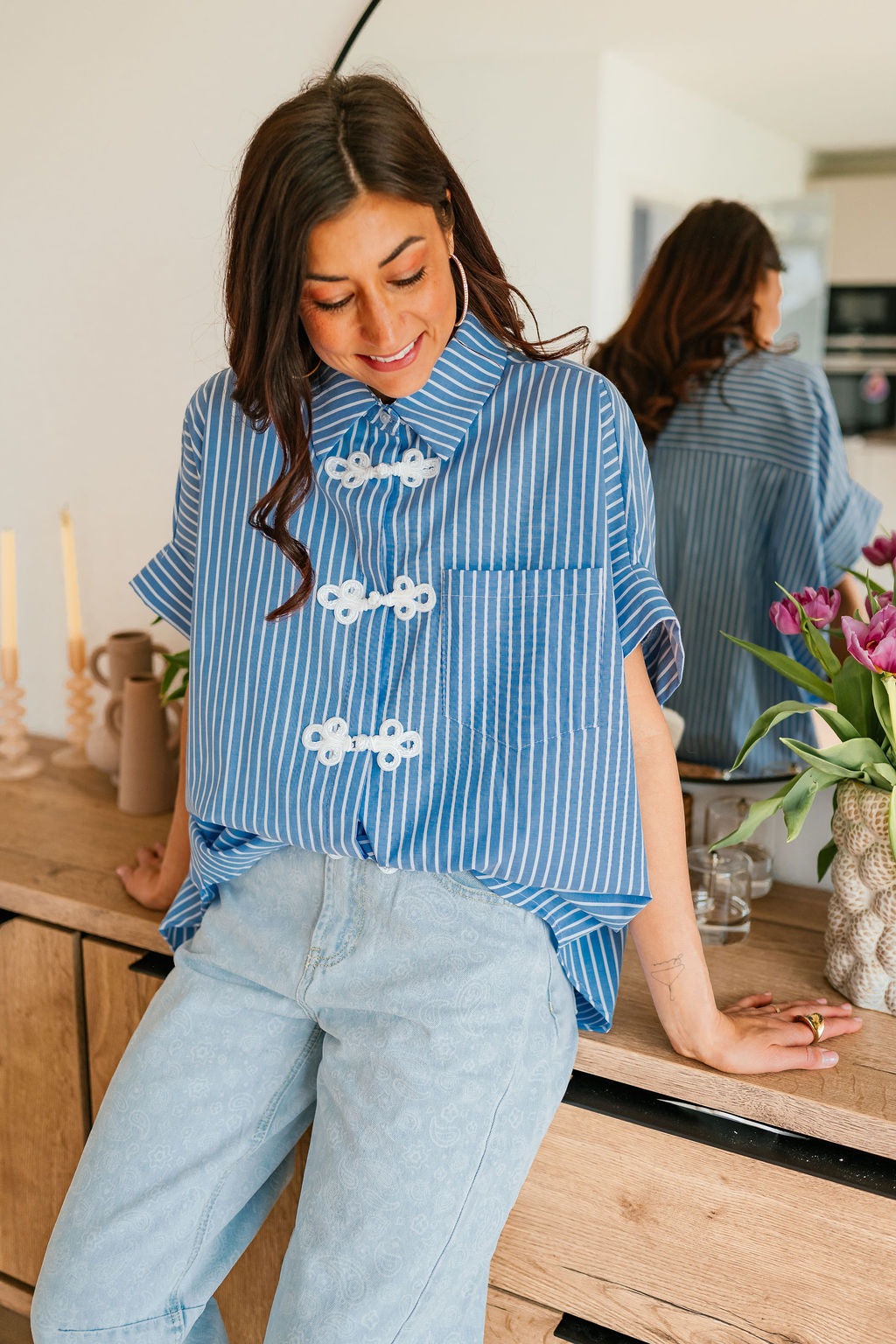 Chemise MING bleu