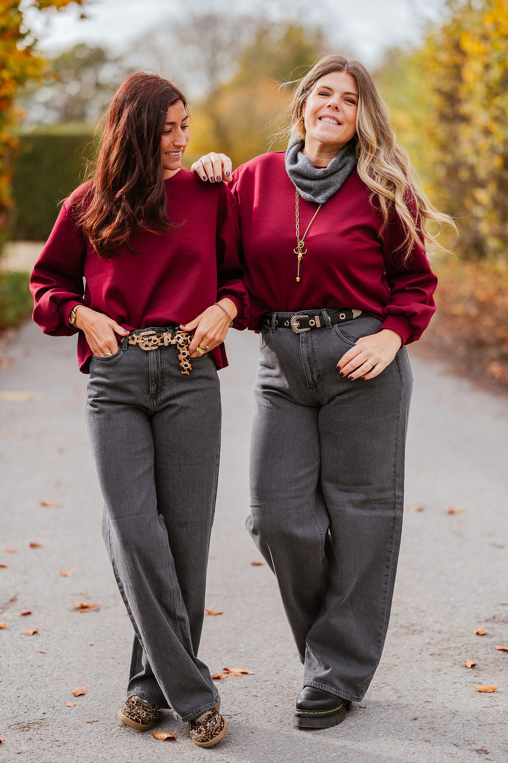 Audrie Bluse, bordeauxrot