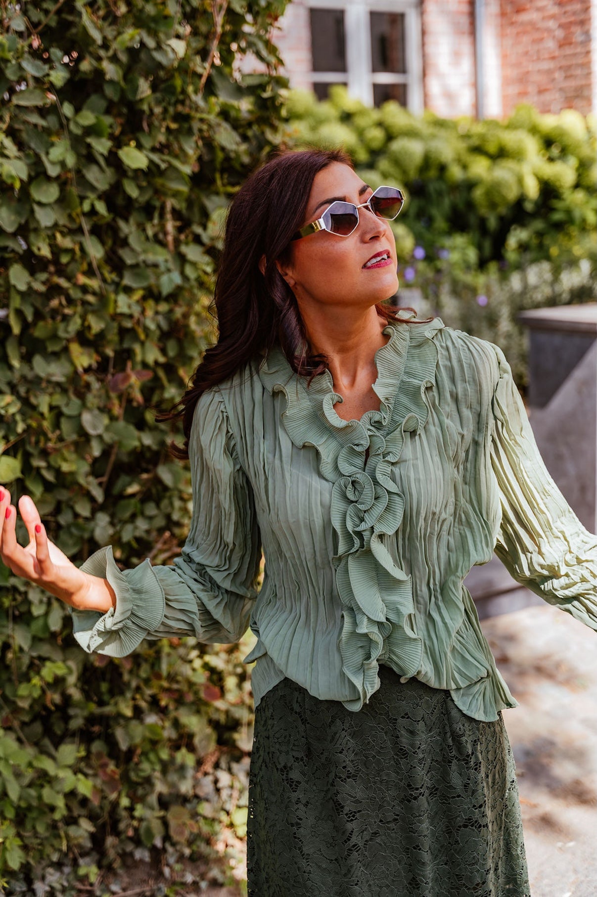 Charlene Groene Blouse