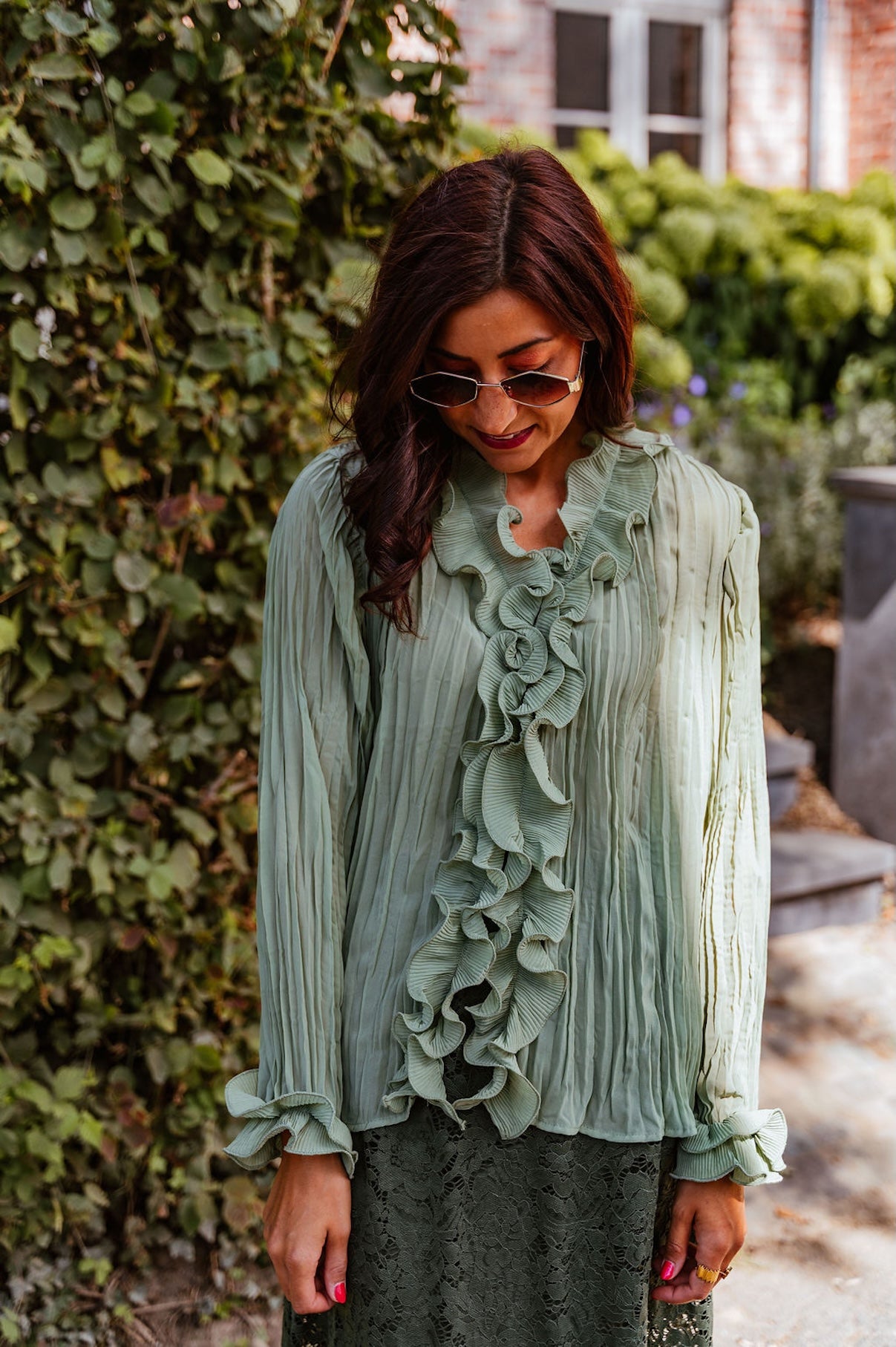 Charlene Groene Blouse