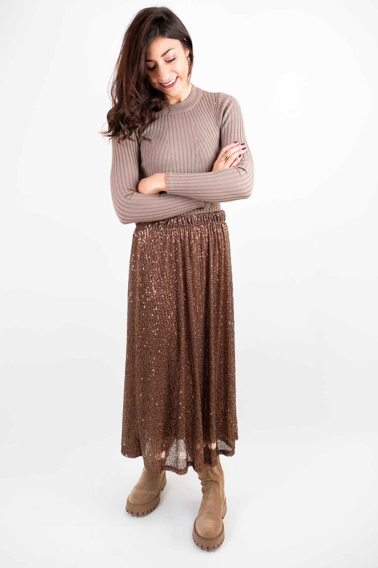 Maisie Taupe Pullover