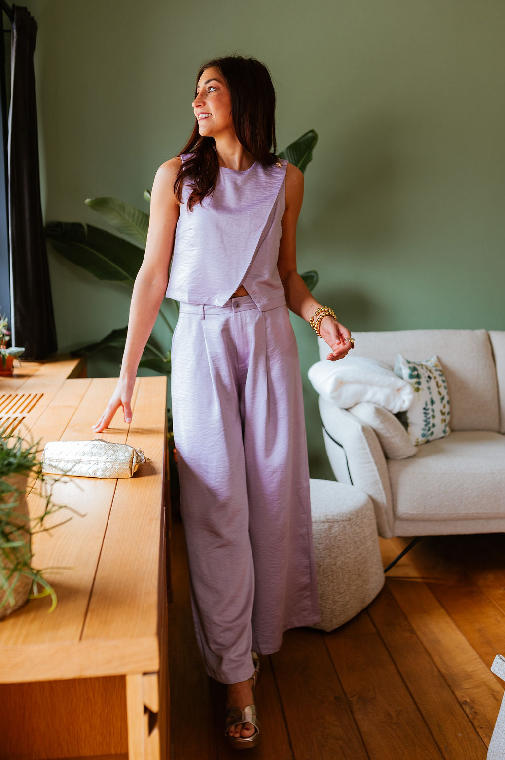 Pantalon LUXY parme