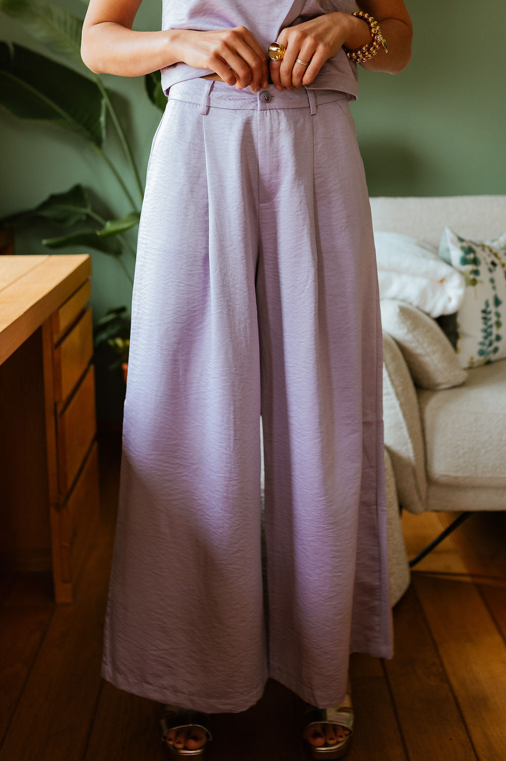 Pantalon LUXY parme