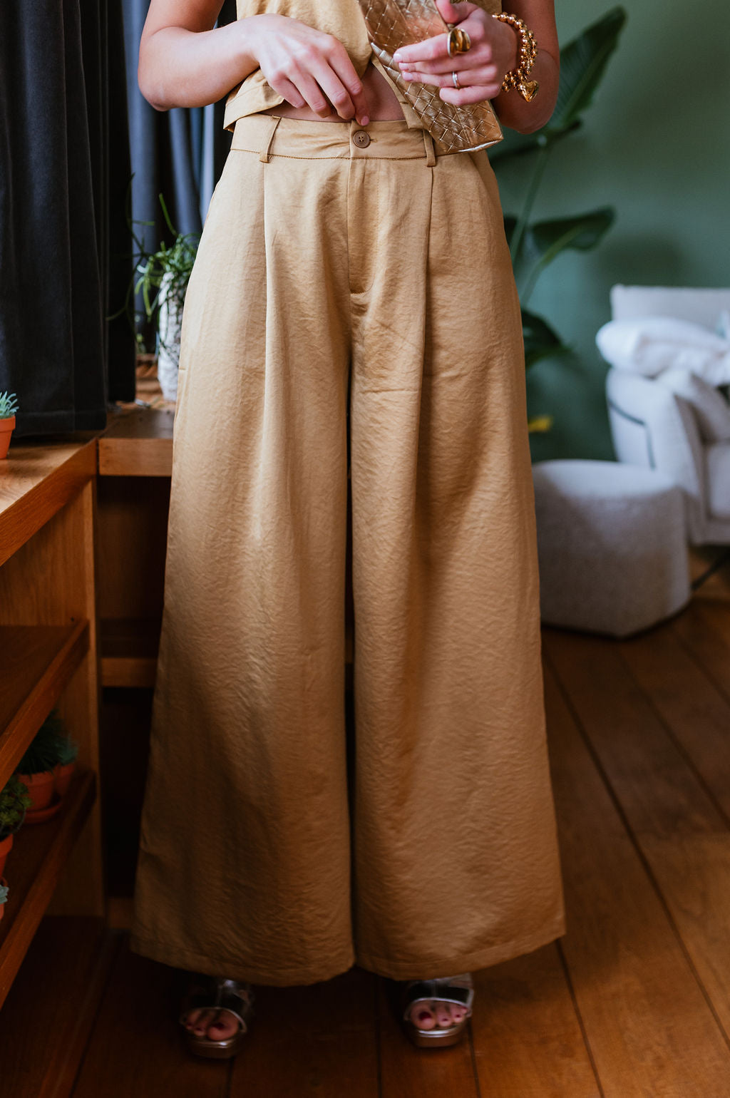 Pantalon LUXY doré