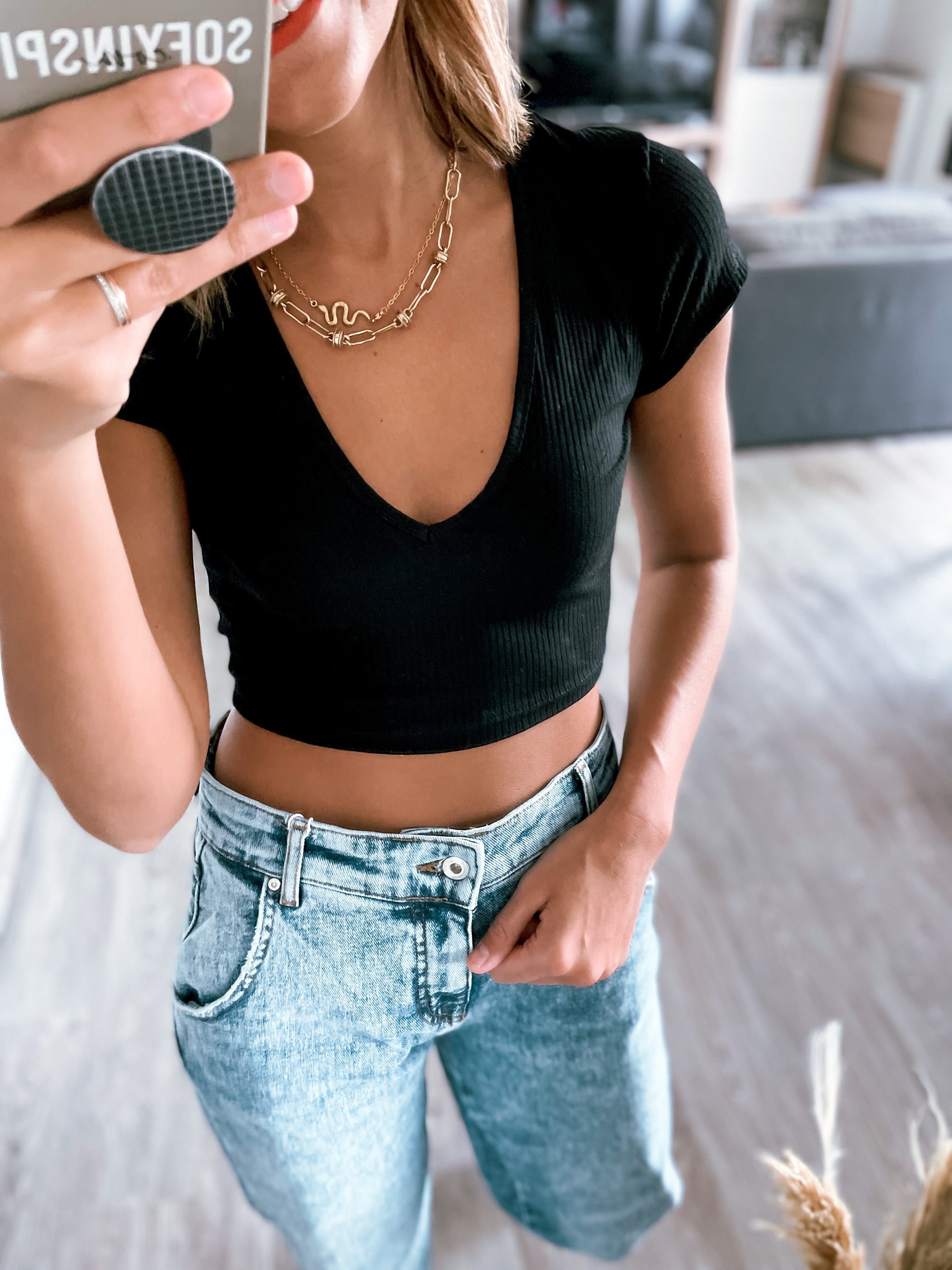 Crop Top Charlie Noir